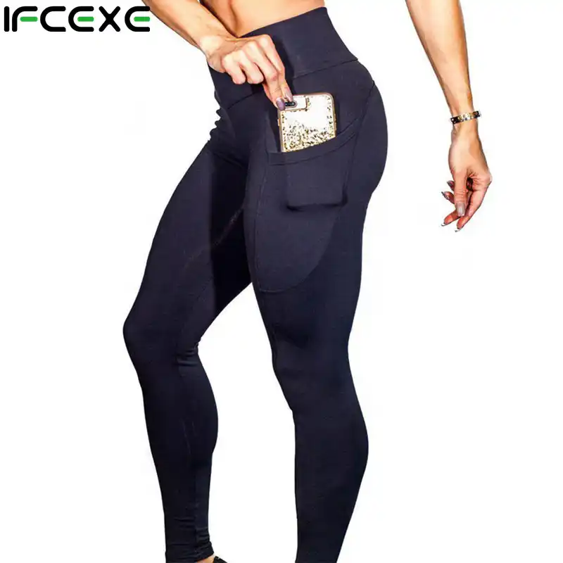 Ifcexe Pantalones De Yoga Mujer Polainas Fitness Mujer Lado