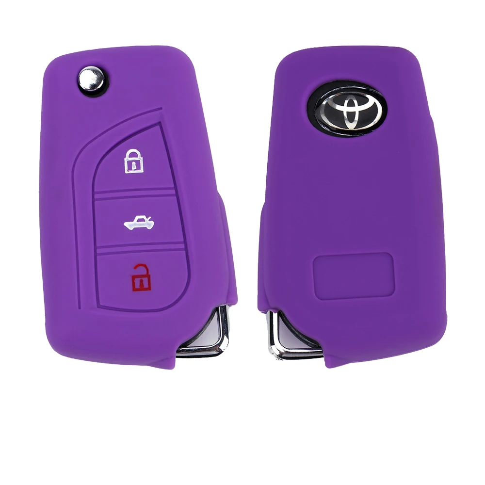 Key автомобилей чехол для Toyota Auris Corolla Avensis Verso Yaris Aygo Scion TC IM 2018 2019 силиконовые Auto Remote