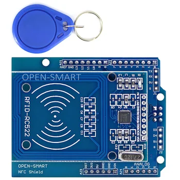 NFC Shield RFID RC522 Module RF IC Card Sensor + S50 RFID Smart Card for Arduino UNO / Mega2560
NFC Shield RFID RC522 Module RF IC Card Sensor + S50 RFID Smart Card for Arduino UNO / Mega2560