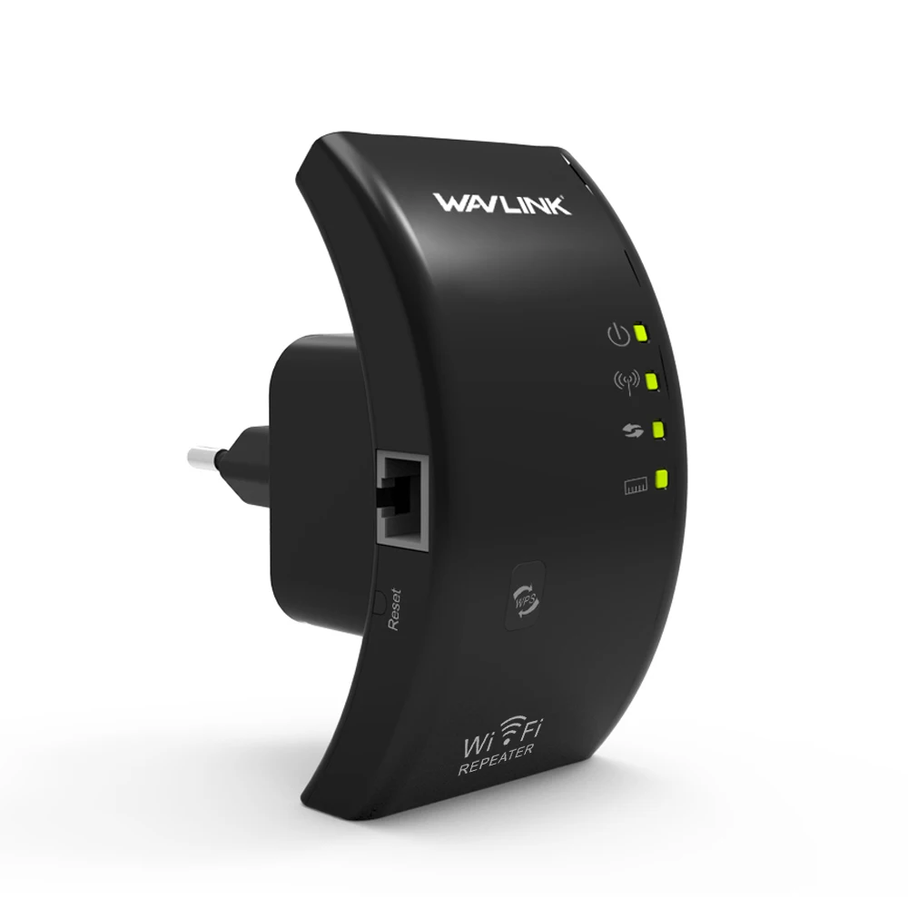 Wavlink портативный 2,4G 300 Мбит/с беспроводной Wi-Fi ретранслятор расширитель 802.11n/b/g Wifi Усилитель сигнала Усилитель Wifi диапазон белый/черный - Цвет: Black Color