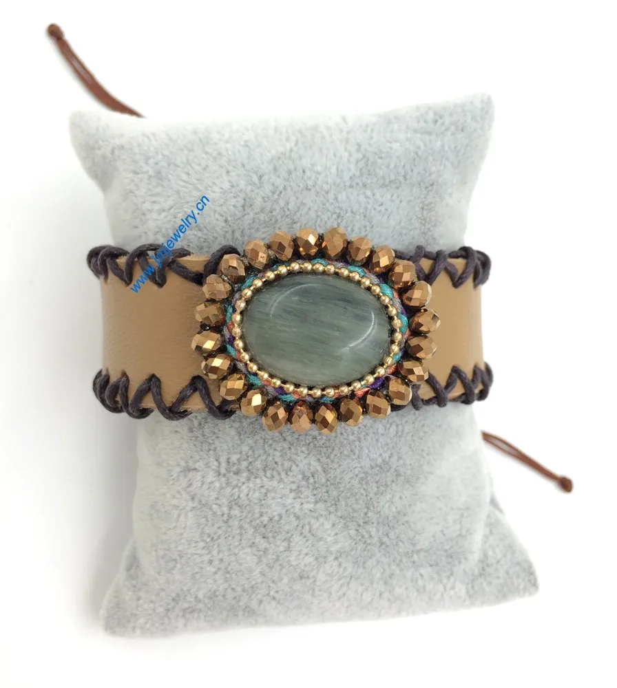 de tecelagem de couro wrap pulseira Palácio