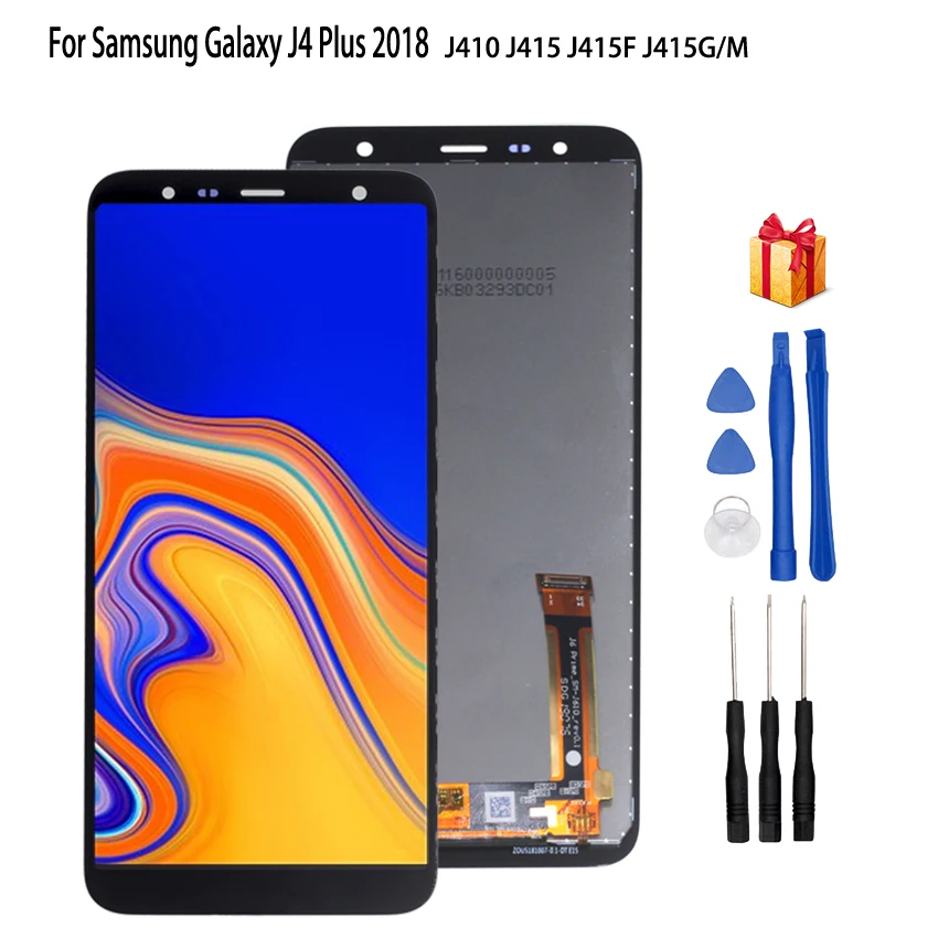 Оригинальный сенсорный ЖК экран для Samsung Galaxy J4 Plus 2018 дисплей J415F J415FN J415G дигитайзер