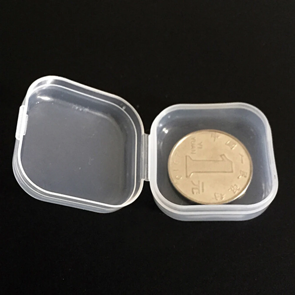 10Pcs/lot New Clear Plastic Transparent With Lid Storage Box Collection Home Jewelry Container Case Wholesale