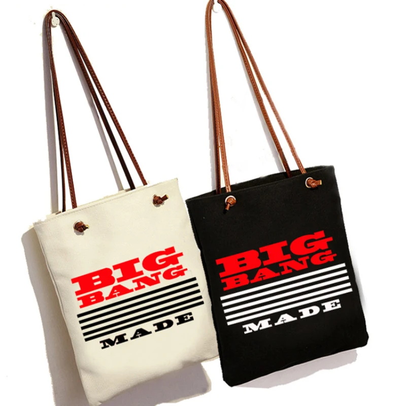 

Mainlead New Kpop bigbang canvas bag Fashion Schoolbag Shoulder bag Sling Bag