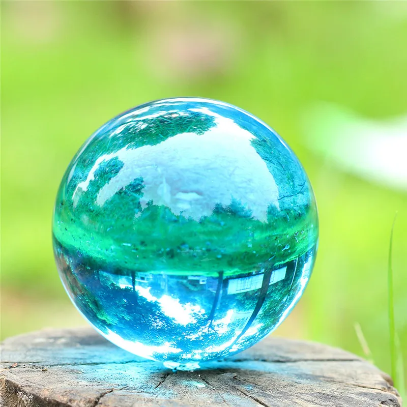  40mm Sky Blue Pure Quartz Crystal Ball with Crystal Stand 1.6 in Feng Shui Tool Ball&Globe As Displ