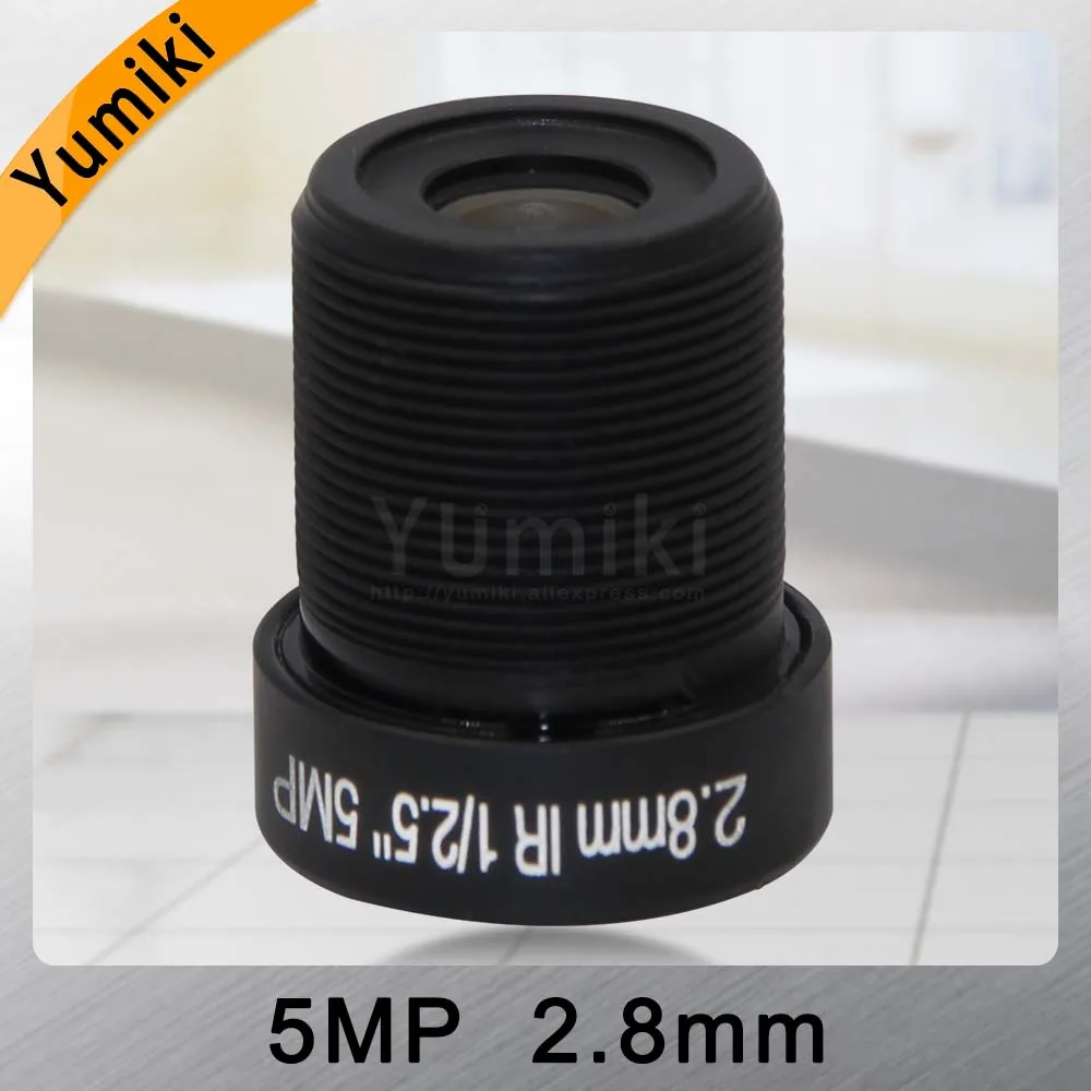  Yumiki 5.0Megpixel M12 MTV 2.8mm 5MP HD CCTV Camera Lens IR HD Security Camera Lens Fixed Iris - 32984179003