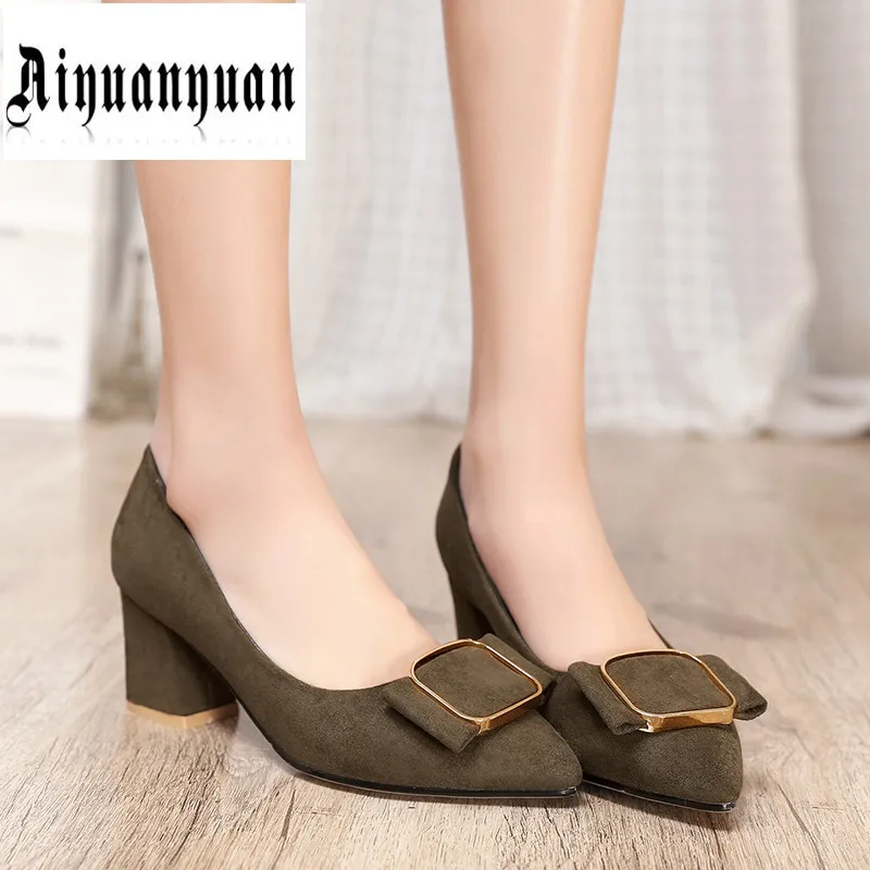 

2017 hot sale European shoe size to 39 40 41 42 43 44 45 46 47 48 high quality PU flock sweet style women shoes free shipping