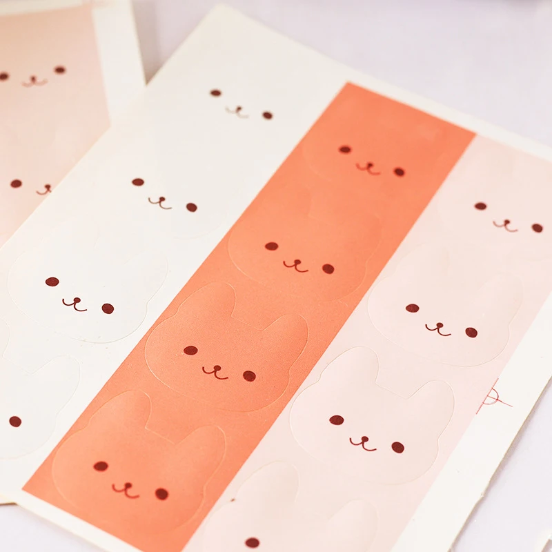 

36PCS cute rabbit stickers DIY scrapbooking album journal diary happy planner seal decorative stickers