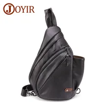 JOYIR New Design Genuine Leather Men Crossbody Bags Business Men Chest Bags Men Cowhide Shoulder Bag Casual Men's Chest Bag joyir 6410 leather practical chest bag