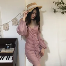 Купальник женский 1 шт один Купальник женский слитный женский длинный рукав сексуальный на косточках однотонный спандекс FMZXG