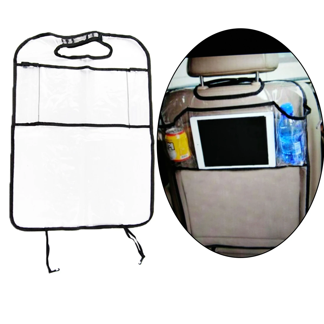 Dewtreetali Multi Pocket Multi purpose Anti kick Car Seat Back