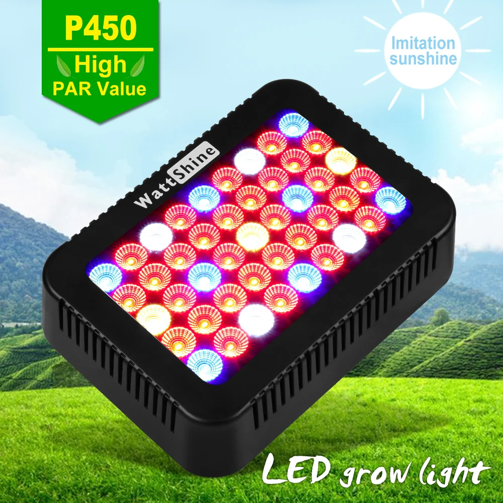 

450W led grow light High PAR Value Doubel chips 10W Focusing lens Full spectrum Indoor plants Greenhouse Herbal medicine growth