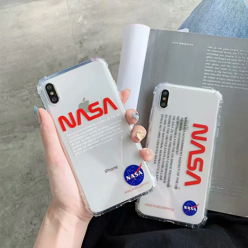 

Hot American Astronant Space Case for iphone X XR XS Max 7 8 plus 6 6s plus for iphone X XS Cartoon Soft TPU Back Cover Fundas