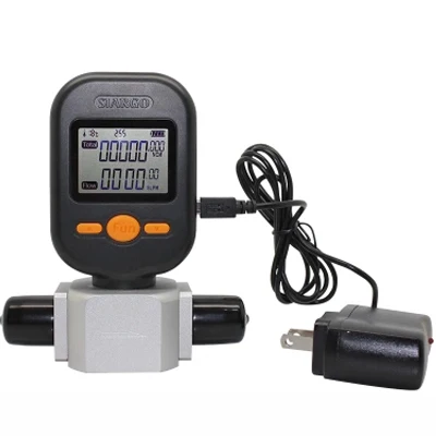 

Free Shipping MF5712 Gas Flowmeter 200L/min Digital Gas Air Nitrogen Oxygen Mass Flow Gauge Tester Flow Meter