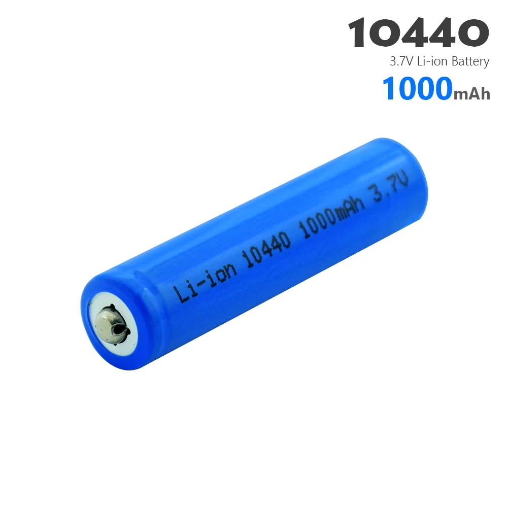 YCDC 1/2/4 шт. 10440 батарея 1000mAh 3,7 V перезаряжаемый литий-ионный аккумулятор AAA батарейки Топ на пуговицах