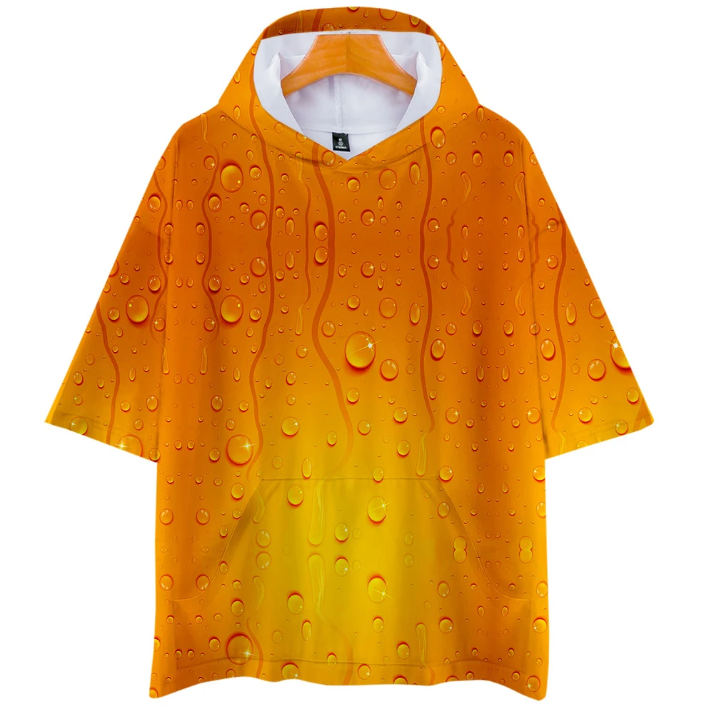 Ar Beer 3D Hoodies New Short sleeve Fashion Summer T-shirt Cool and breathable Sleeve T-Shirt Kpop Casual for women | Женская одежда