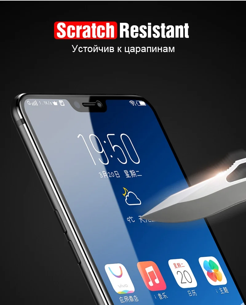 TOMKAS 6D Protective Glass For Xiaomi Redmi 6A Glass Screen Protector Mi A1 A2 6X Glass For Xiaomi Redmi 5 Plus Redmi Note 5 Pro