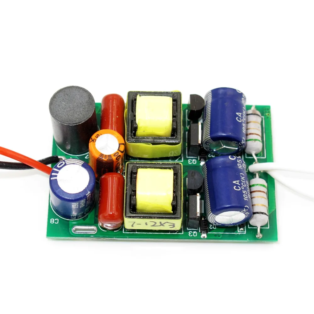 

High Efficient Dimmable 600mA 7-12x3W DC 21V - 41V Led Driver 8x3W 12x3W Power Supply AC 110V 220V for LED lights