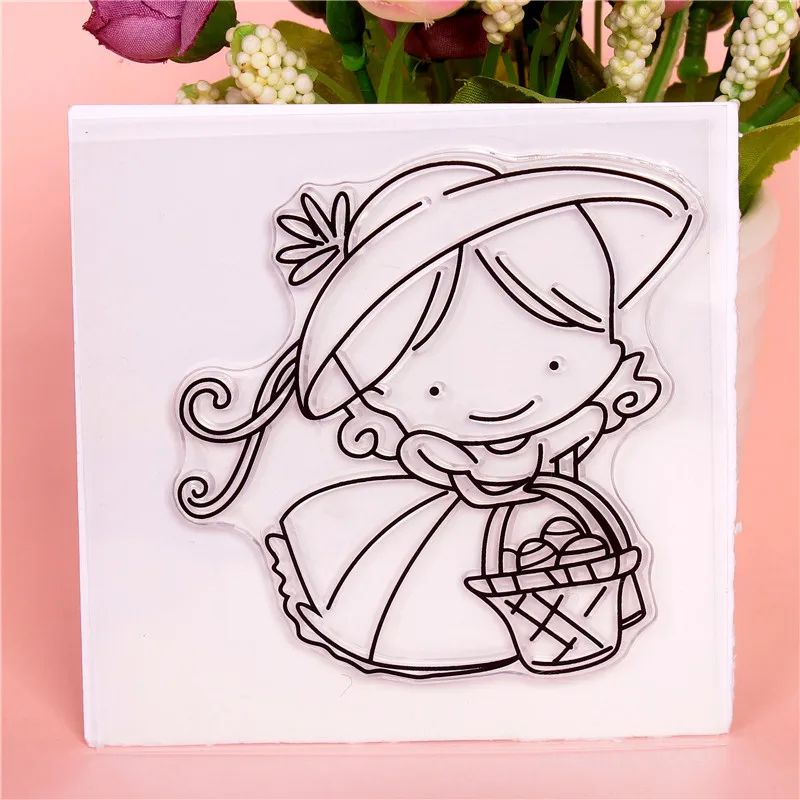 

2019 new arrival Girl Transparent Clear Stamps for DIY Scrapbooking Card Making diy photo album Decorative Supplies