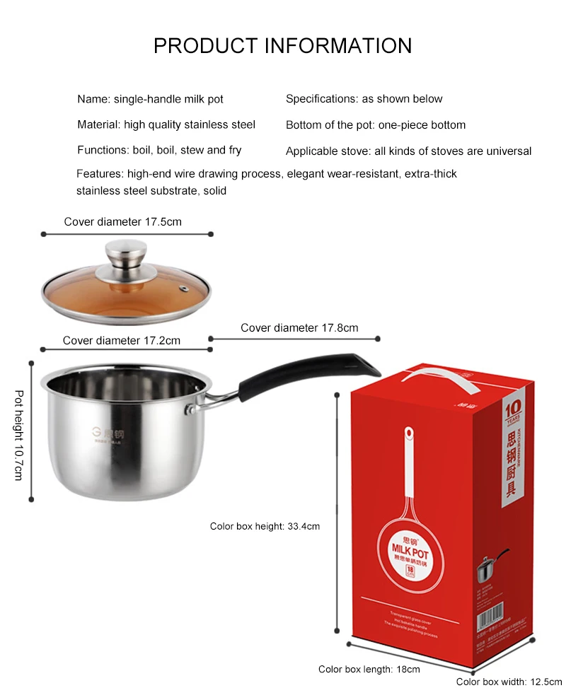 Coreano único punho panela de sopa de