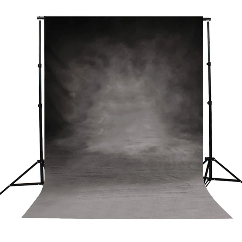 

Mayitr 1pc Vinyl 3x5FT Backdrop Retro Cloth Black Grey Wall Photography Background For Studio Photo Props
