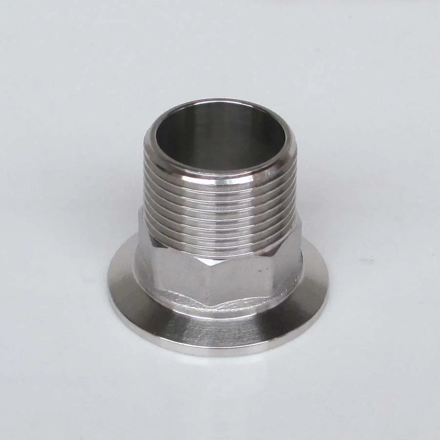 

1.5'' Tri Clamp x 1'' Male Threaded Adapter, SS304 Stainless Steel