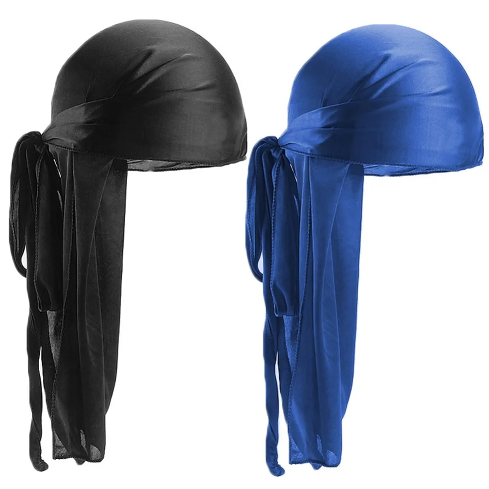 

Unisex Breathable Bandana Hat Turban Caps Chemo Beanie Head Scarf Headwear Long Silk SatinTurban Hat Chemo Cap Pirate Hat