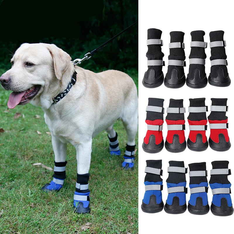 Spring Outdoor Large Dog Shoes Anti Slip Big Dog Boots for Medium Large ...