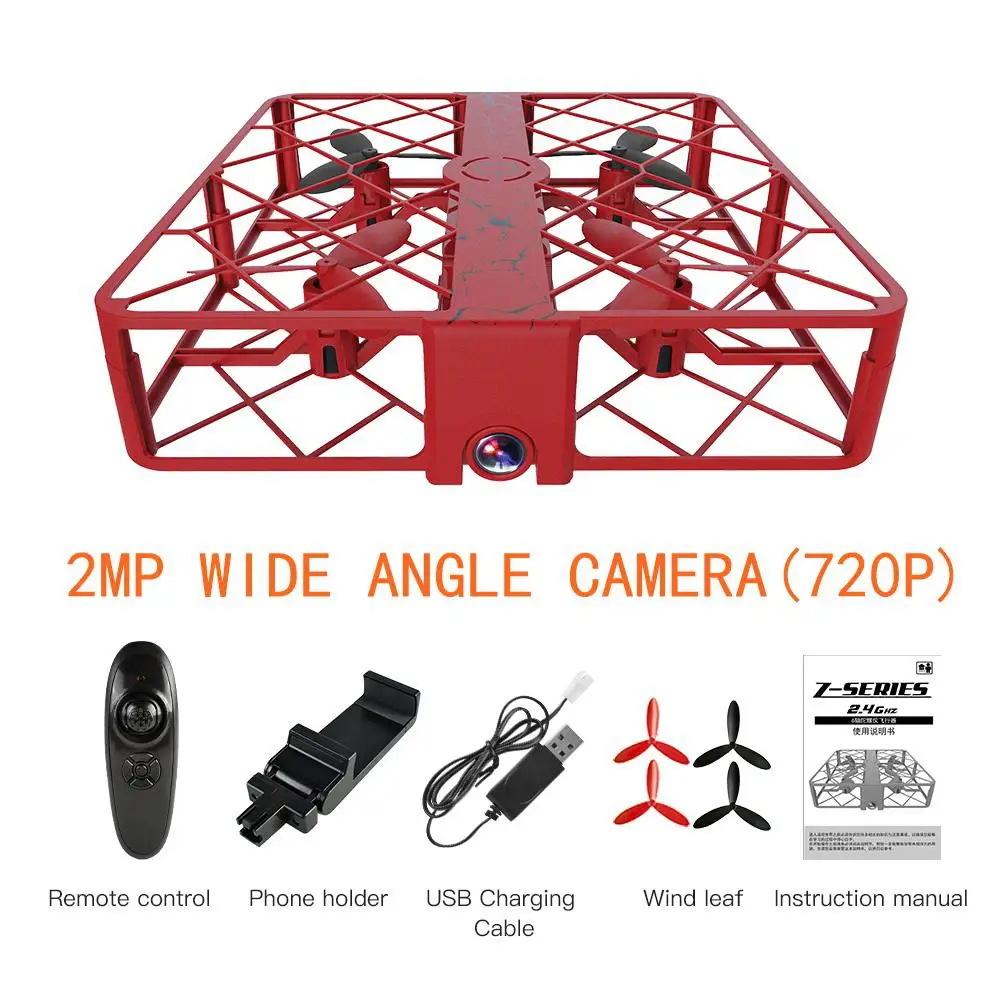 Мини-Дроны с HD камерой селфи Дрон контроль жестов V-sign авто-фото Rc Дрон вертолет Sg500 лучшие игрушки для детей - Цвет: red  wide angle