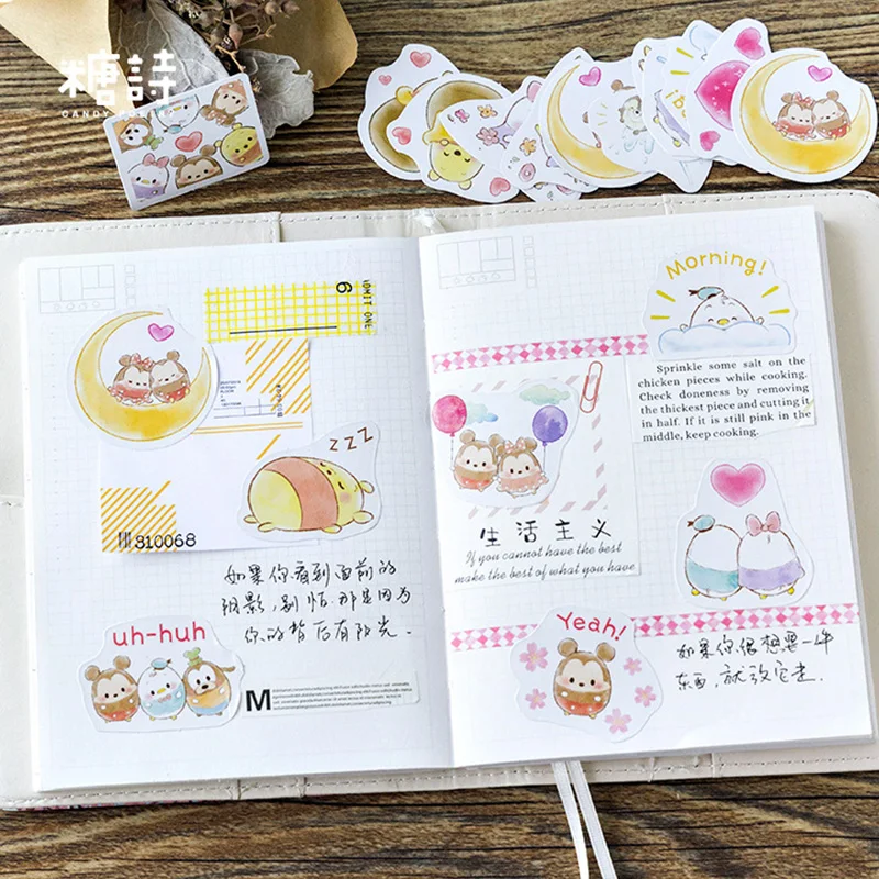 

2BOX*45 pcs/box Creative Cute Animal Pet Paper Stickers Diary Decor DIY Scrapbooking Sticker School Stationary Wholesale Price