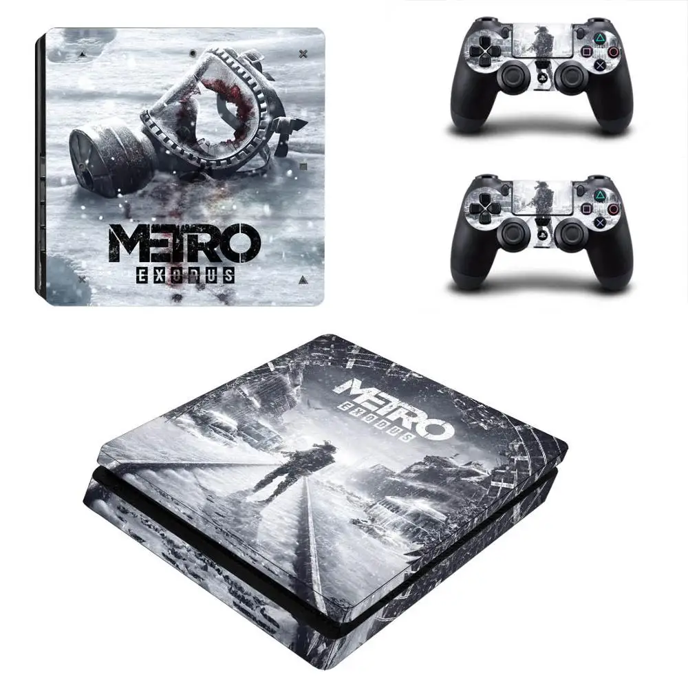 PS4 Slim Metro Exodus наклейка s кожа для sony playstation 4 PS 4 Slim консоль и контроллер Skins Vinilo Наклейка Обложка - Цвет: YSP4S-3393