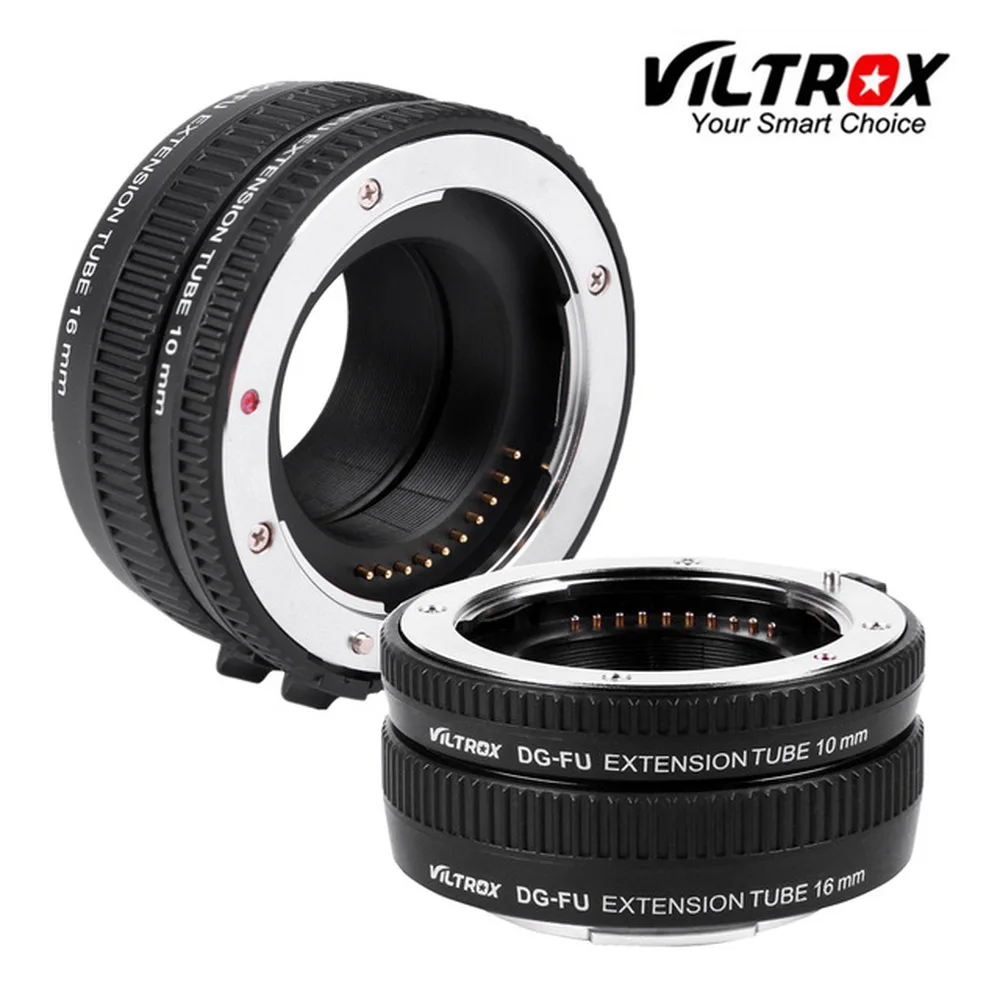 VILTROX DG-FU Auto Focus AF Metal Macro Extension Tube Ring Lens Adapter Mount for Fuji jX X-Pro2 X-T2/T1 X-T20/T10 X-E2S A10 |