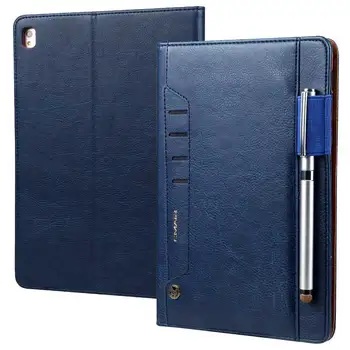

Multifunction Card Retro Leather Case for New iPad 9.7 inch 2017 Business Foldable Stand Smart Cover Tablet Case for iPad 2018