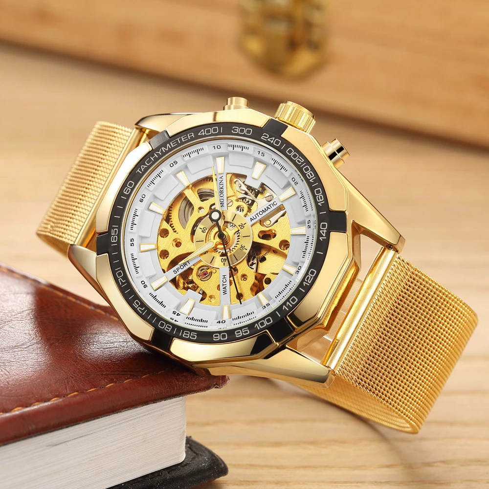 gold sport automatic watch men-4