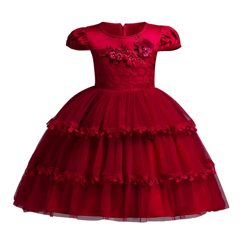

New Kids Girls Dresses Baby Girl Princess Dress For Wedding Party Toddler Girl Children Christmas Clothing Vestidos 2018 W2