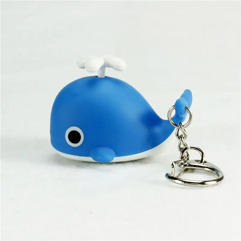 wholesale sound light key chains font b flashlights b font sound rings toys cute whale font
