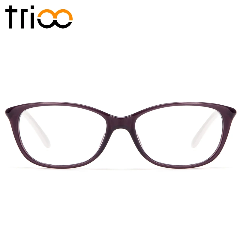 

TRIOO Fashion Optical Computer Glasses Frame Clear Lens Prescription Eyewear Frames High Quality Mulit-Color Oval Eyeglasses