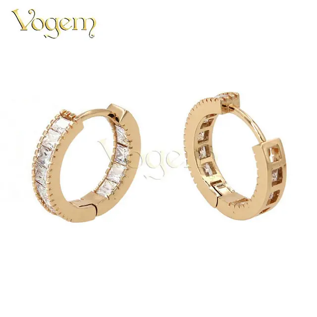 Vogem Small Circle Earrings Gold Silver Colors Cz Zirconia Round Vogem Small Circle Earrings Gold Silver Colors Cz Zirconia Round Huggies Baby Hoop For Women