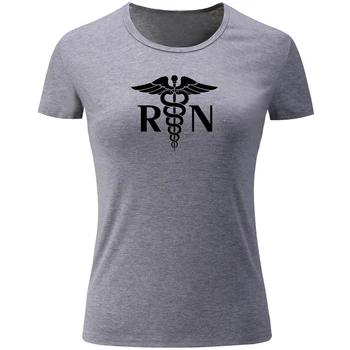 

2018 Design Patterned Reel Women Fish Ladies Summer Tshirt Graphic Print Registered Nurse RN Womens Tops Casual Tshirts