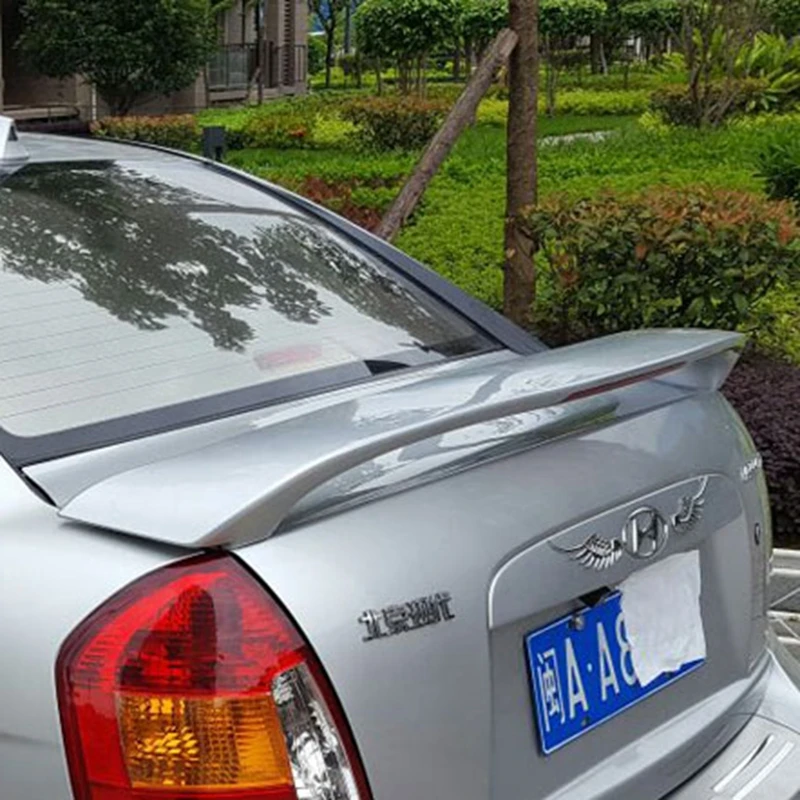 ヒュンダイアクセントスポイラーabs材料車のリアウイングプライマー色リアスポイラー用hyundaiアクセントスポイラー08 13 Rear Spoiler Car Rear Wingrear Wing Aliexpress