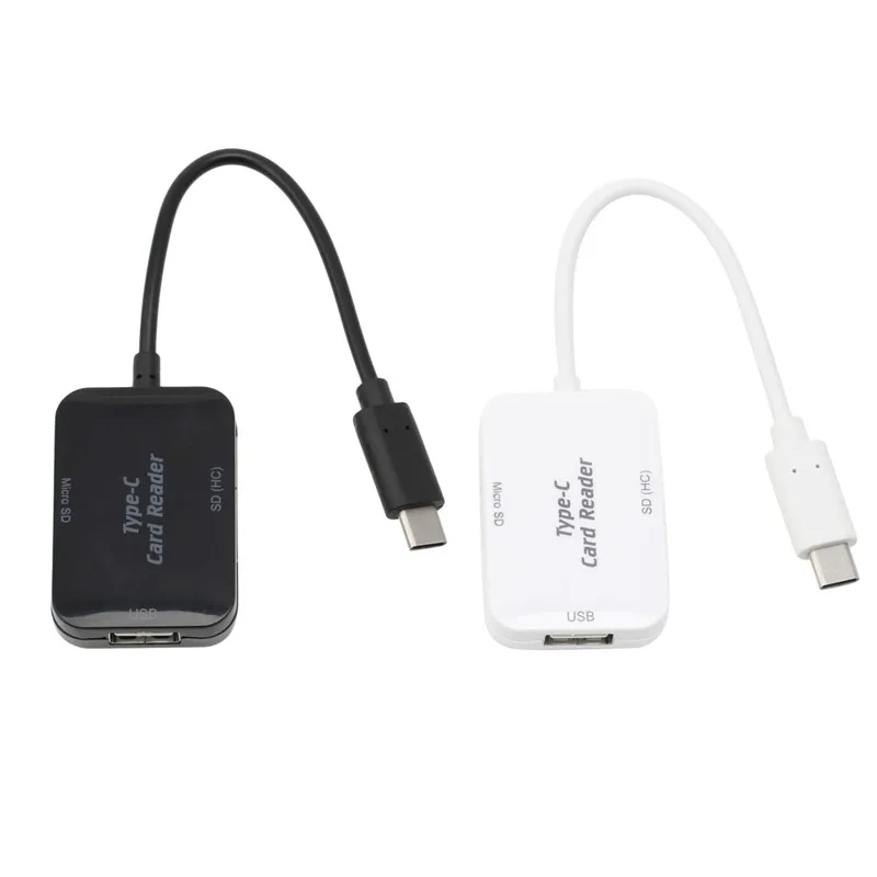 USB-C Тип c USB 2.0 концентратор SD TF картридер OTG адаптер для телефона ПК