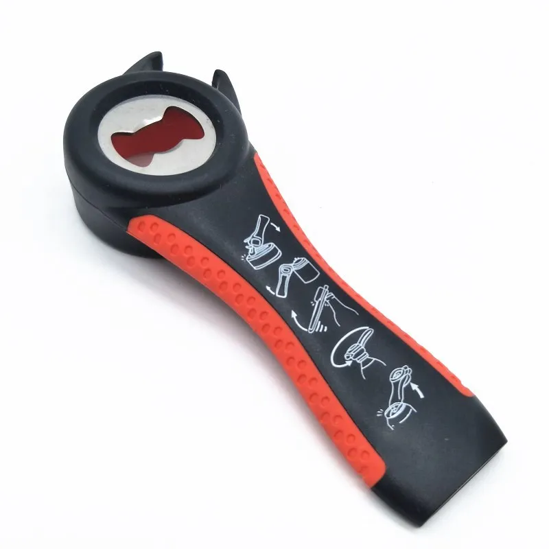 Red Black 5 в 1 Multi функция открывалка для бутылок нержавеющая сталь открывалка для пива может открывалка гаджет аксессуары для кухни Руководство штопор Destapador - Цвет: Red Black