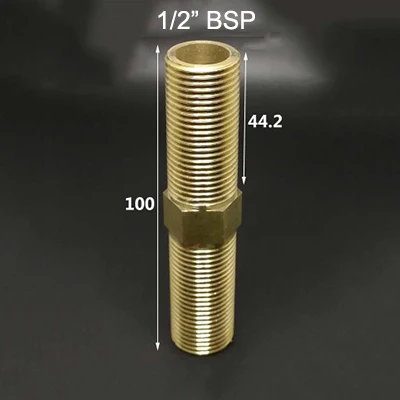 NO13 1/" 1/4" 3/" 1/2" 3/" 1" BSP наружная резьба латунная фитинг для труб Шестигранная ниппельная муфта соединитель Адаптер для воды Топливный Газ - Цвет: NO13