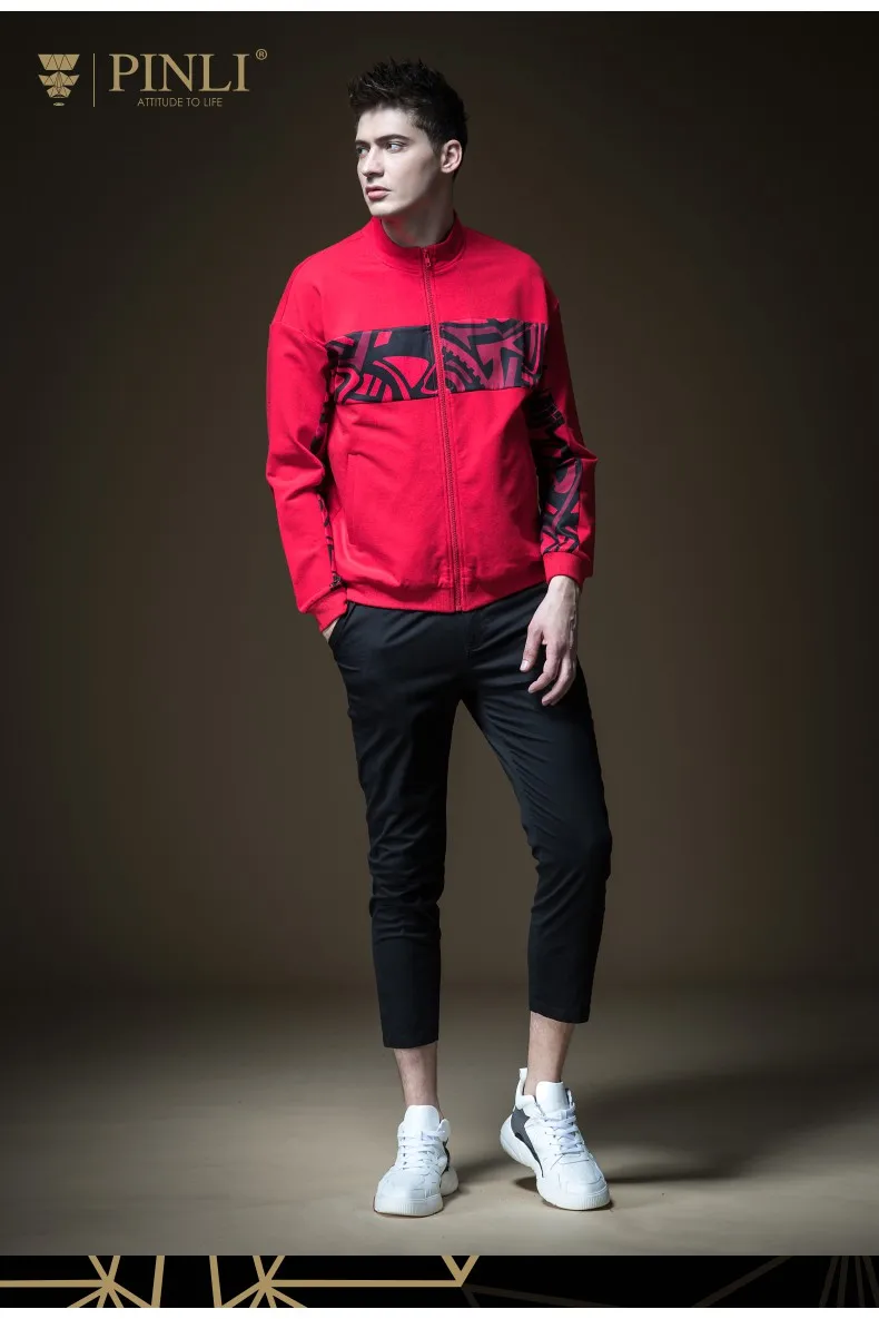 Мужская куртка с обычным принтом Casaco Masculino Pinli, Весенняя новая мужская одежда, пальто с принтом, модный бренд, топ B191204060