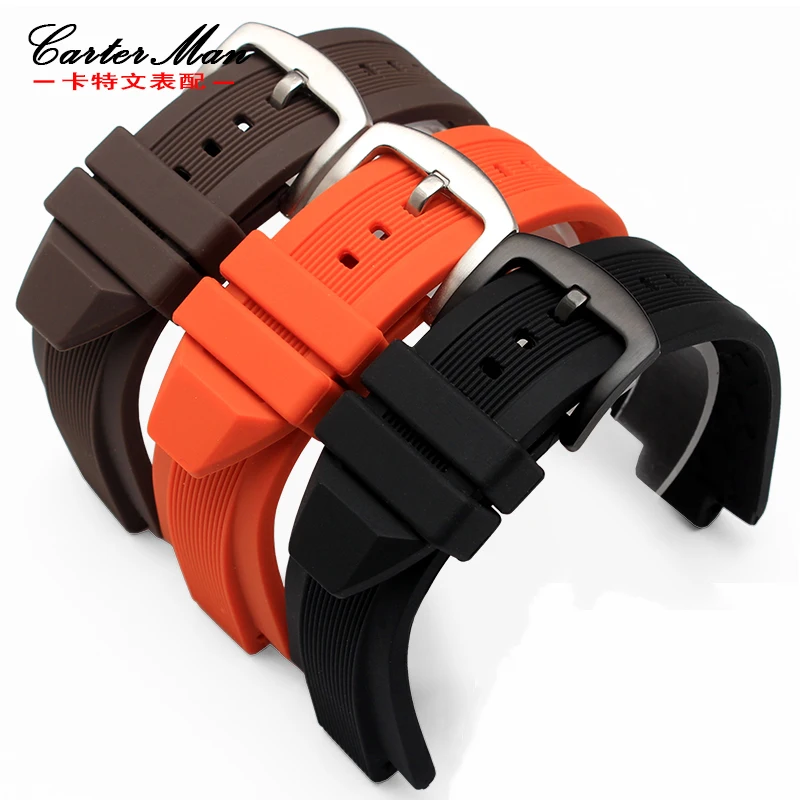 Rubber watchband silicone strap 