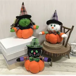 2018 игрушки Хэллоуин Тыква кукла призрак ведьмы черная кошка, плюшевые куклы забавные игрушки для детей