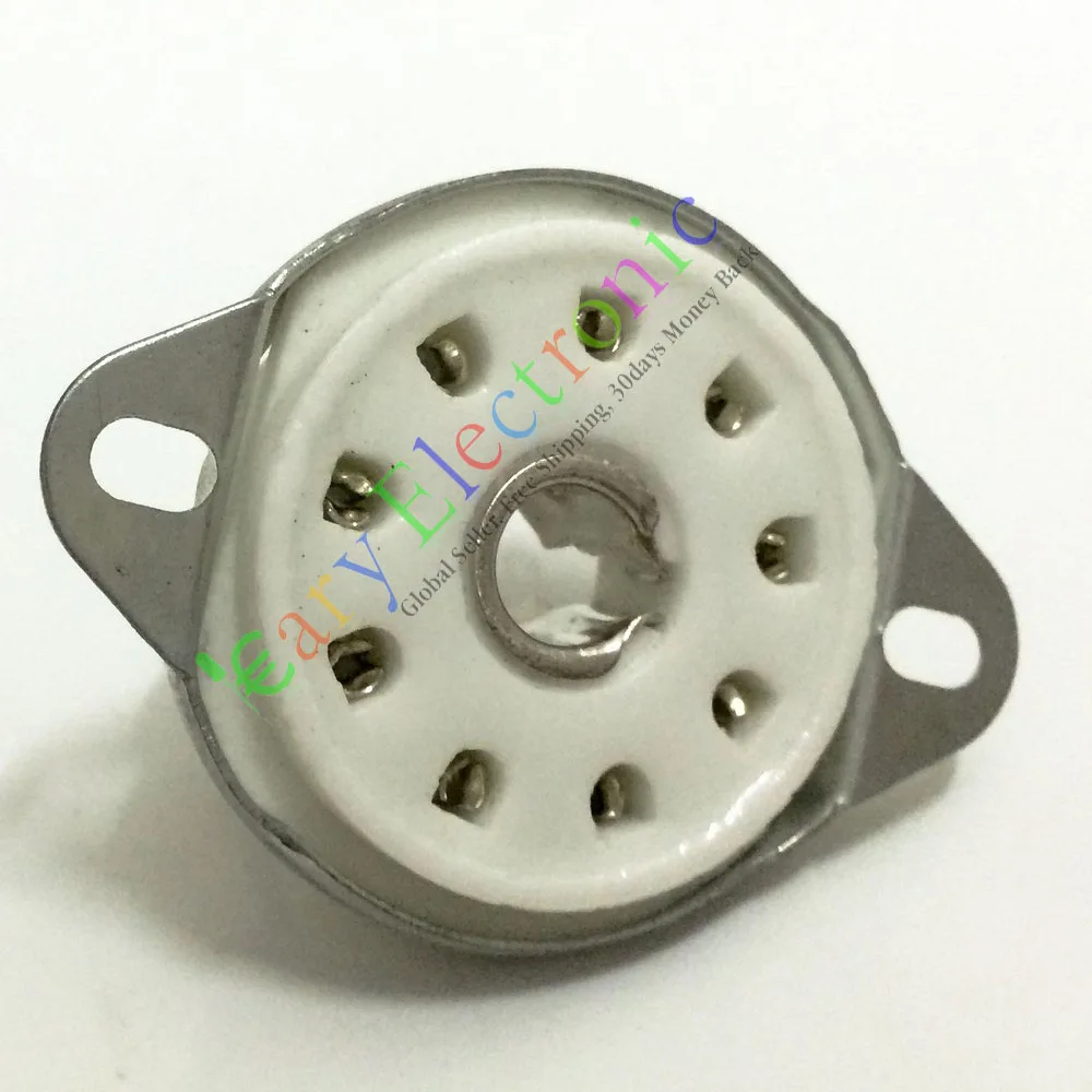 

Wholesale and retail 8pc 9pin Ceramic vacuum tube socket value EC52 EF50 EF55 EFF51 audio amp parts free shipping