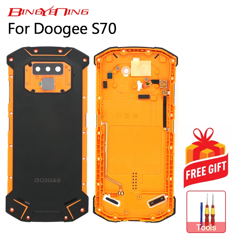 

BingYeNing New For Doogee S70 Battery Case Protective Battery Case Back Cover+Power Volume Cable+Fingerprint cable+Camera Glass