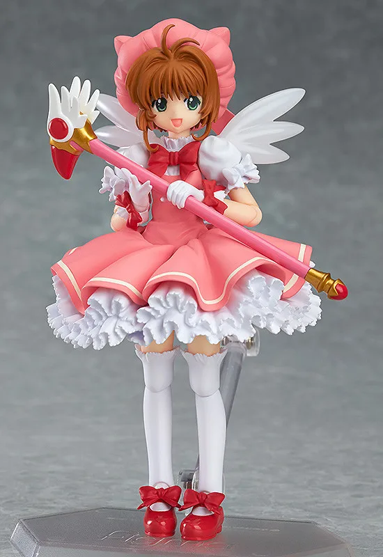 Anime 12 CM Cardcaptor Sakura Figma 244 Kinomoto Sakura PVC Action Figure Collectible Model Toy