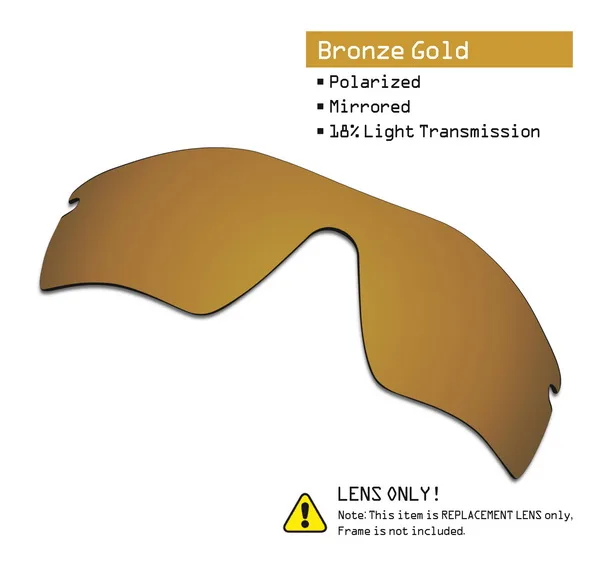 SmartVLT поляризованные Сменные линзы для солнцезащитных очков с радаром в стиле Оукли-несколько вариантов - Цвет линз: Bronze Gold
